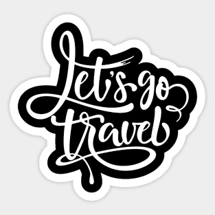 Let's Go Travel Sticker